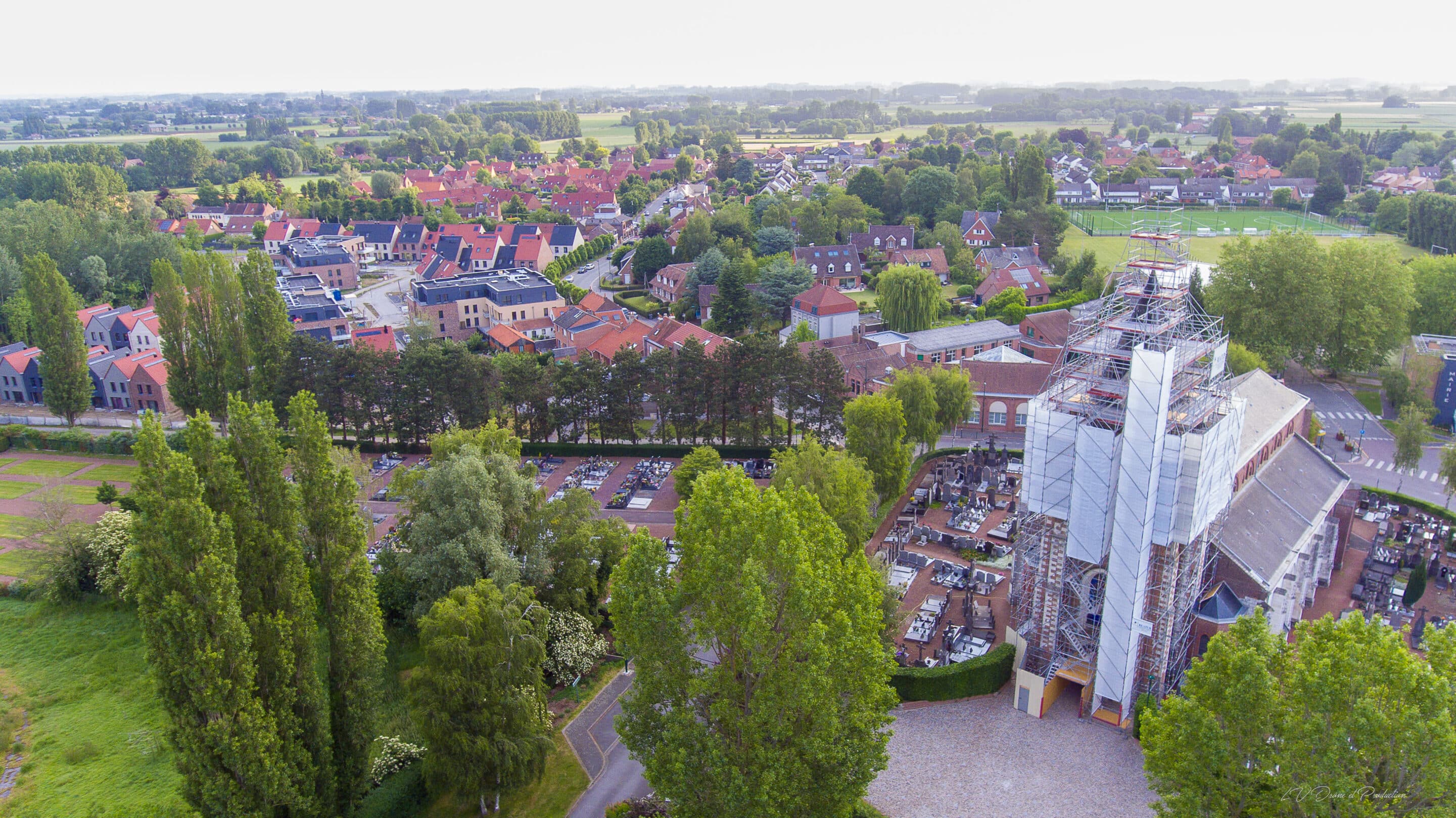 image représentant une prise de vue par drone à lille
